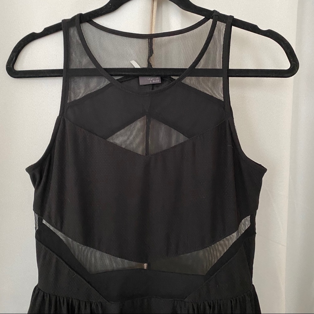 Mesh Skater Dress with Cutouts - Picture 6 of 10